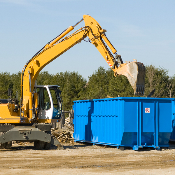 what are the rental fees for a residential dumpster in Bozman